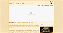 Desktop Screenshot of motimahalrestaurant.com