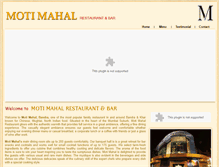 Tablet Screenshot of motimahalrestaurant.com